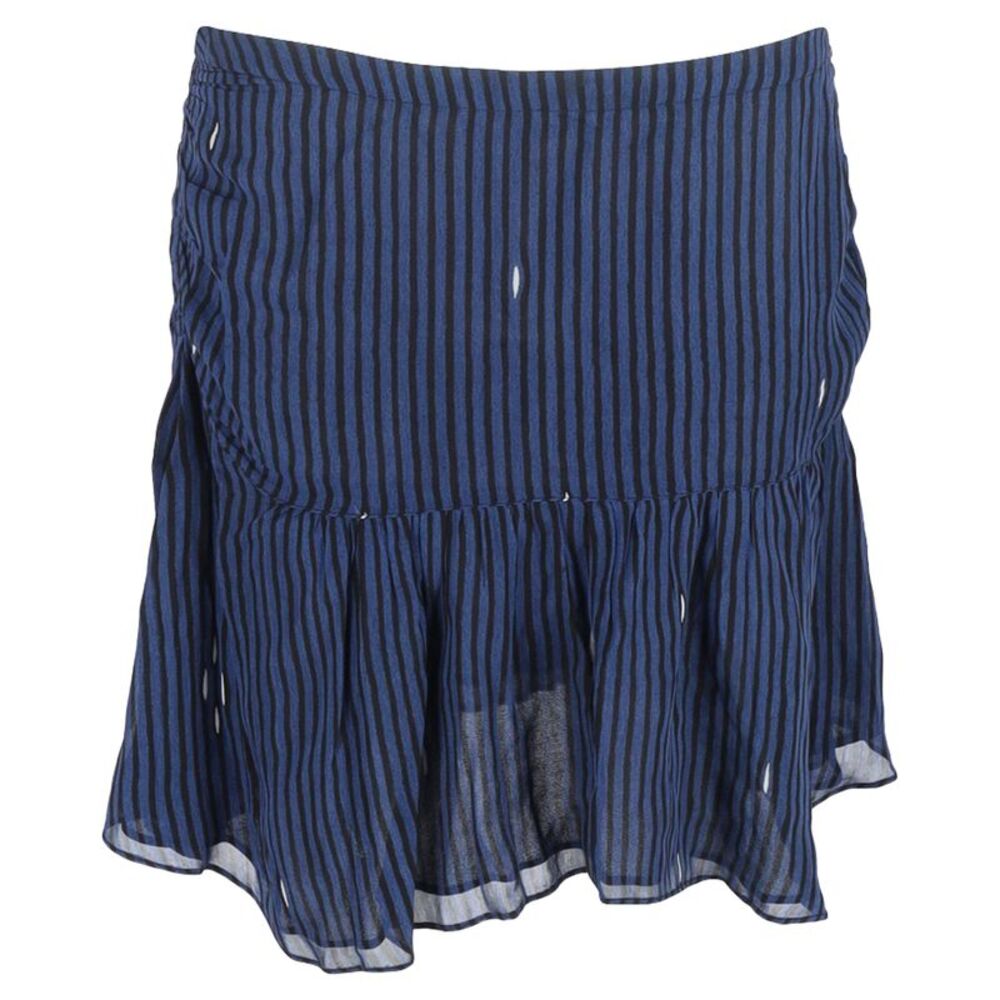 Isabel Marant Navy and Black Striped Mini Skirt